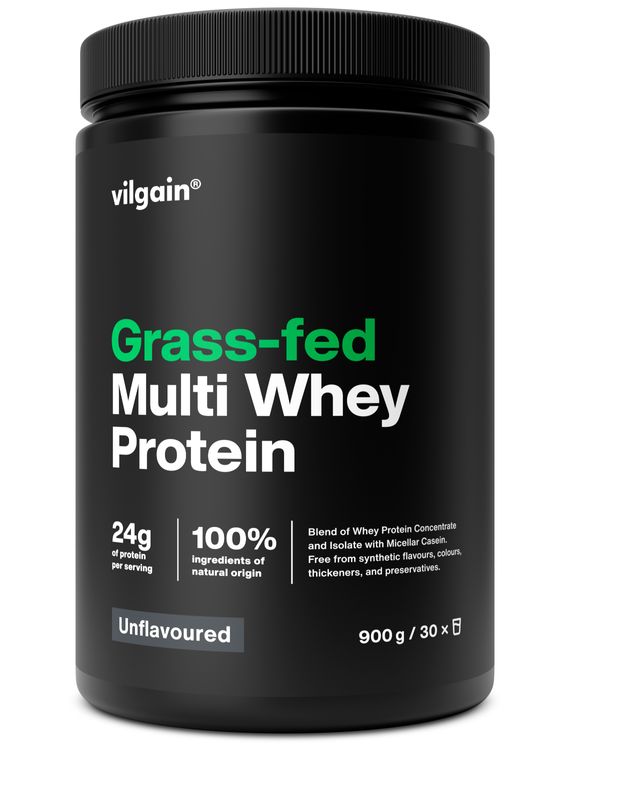 Grass-Fed Multi Whey Protein – bez příchutě 900 g