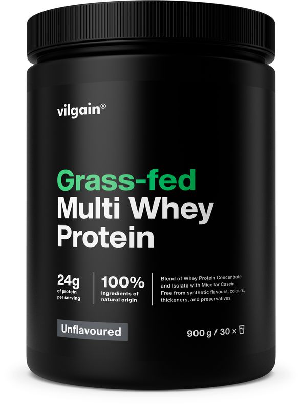 Levně Vilgain Grass-Fed Multi Whey Protein – bez příchutě 900 g