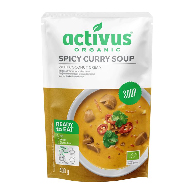 Levně Activus Polévka BIO – pikantní kari 400 g