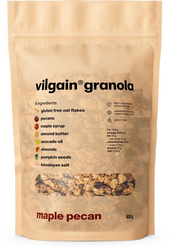 Levně Vilgain Granola – javorový sirup a pekany 400 g