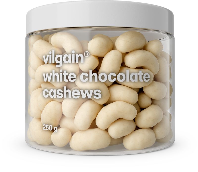 Levně Vilgain Kešu v čokoládě – 3× bílá čokoláda 250 g