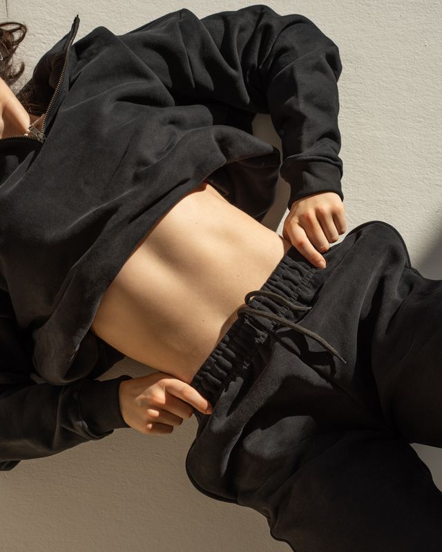 Vilgain Cotton Sweat Pants – L Jet black Obrázek