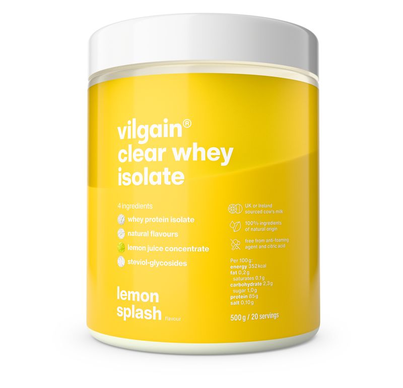 Levně Vilgain Clear Whey Isolate – lemon splash 500 g