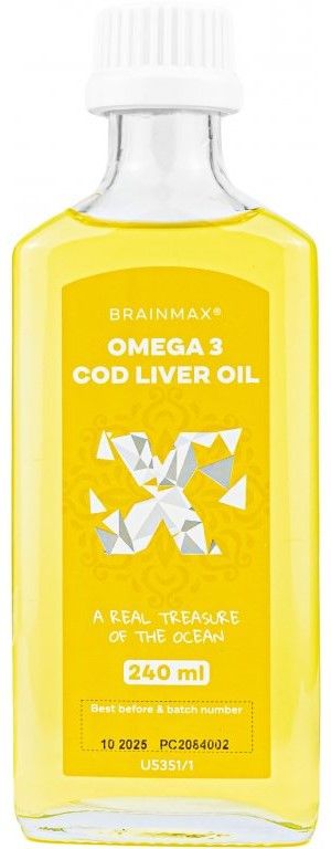 BrainMax Omega 3 – citrón 240 ml