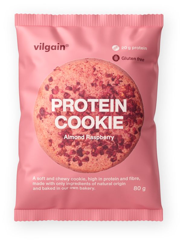 Vilgain Protein Cookie –  8× Mandle a Malina 80 g