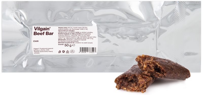 Vilgain Beef Bar chilli 50 g Obrázek