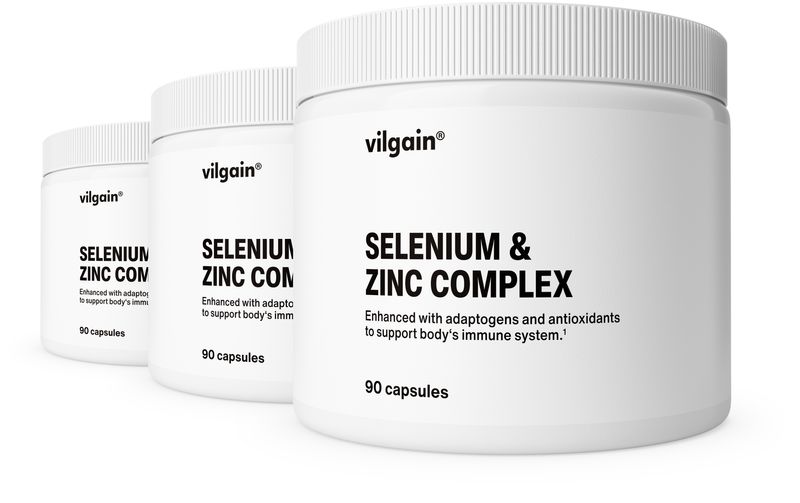 Vilgain Selen & zinek komplex – 3× 90 kapslí