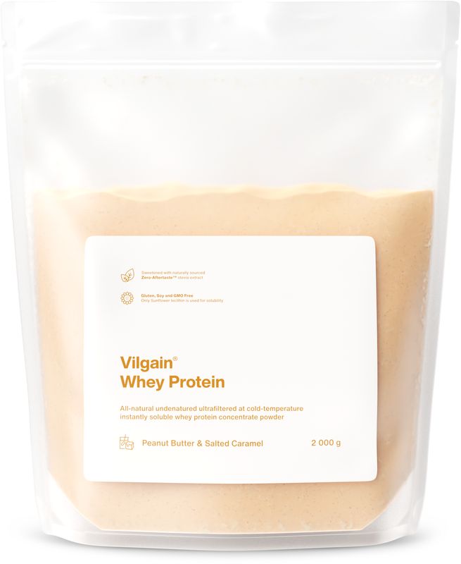 Vilgain Whey Protein arašídové máslo a slaný karamel 2000 g Obrázek