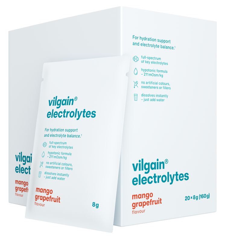 Vilgain Elektrolyty – Mango & grep 160 g (20 x 8 g)