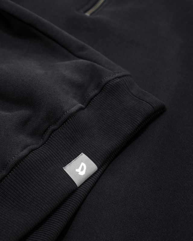 Vilgain Cotton Half Zip Hoodie – L Jet black Obrázek