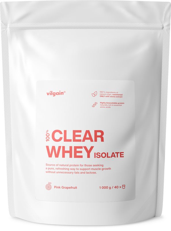 Vilgain Clear Whey Isolate Pink grapefruit 1000 g