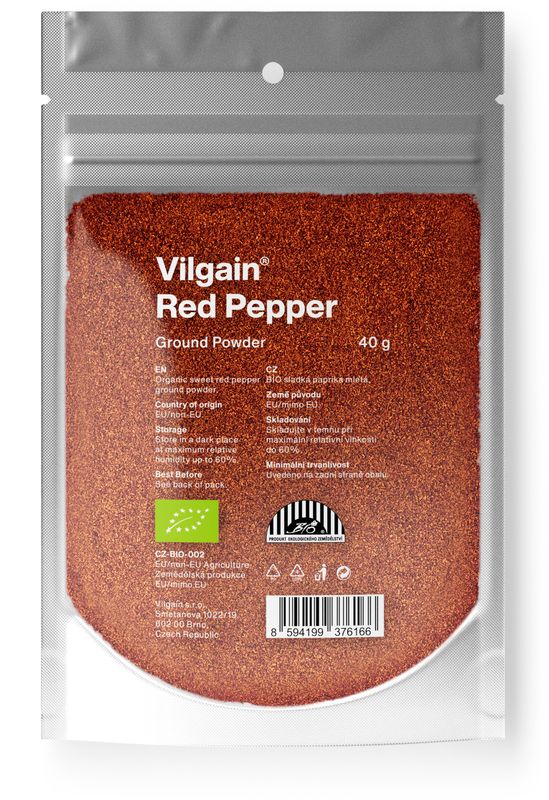 Vilgain Paprika mletá BIO sladká 40 g Obrázek