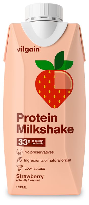 Vilgain Protein Milkshake – jahoda 330 ml