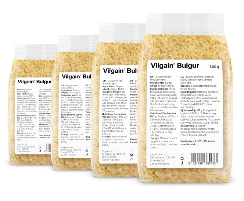 Vilgain Bulgur –  4× 500 g