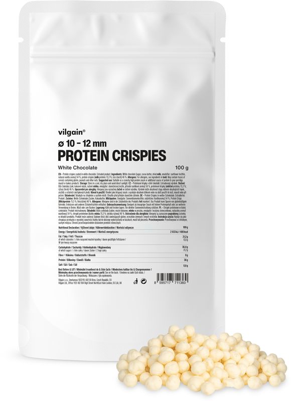 Vilgain Protein Crispies XL bílá čokoláda 100 g