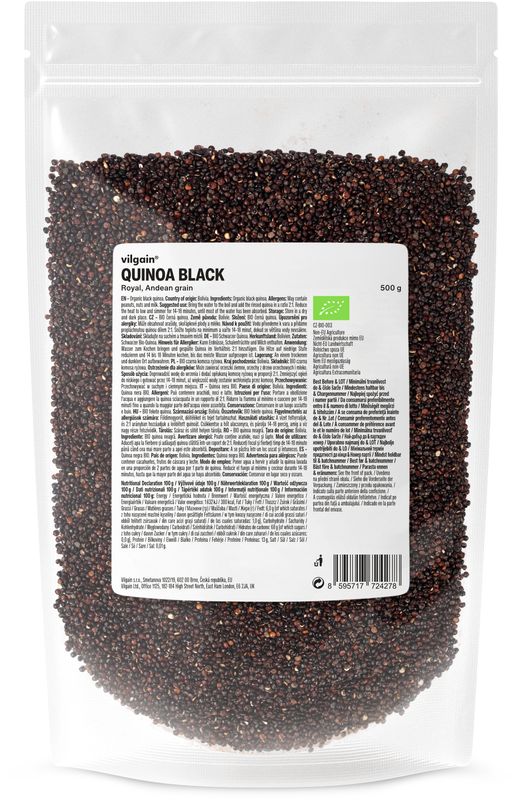 Vilgain Quinoa černá BIO – 500 g