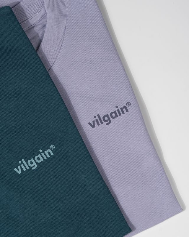 Vilgain Logotype Badge Tee – XS Lavender Obrázek