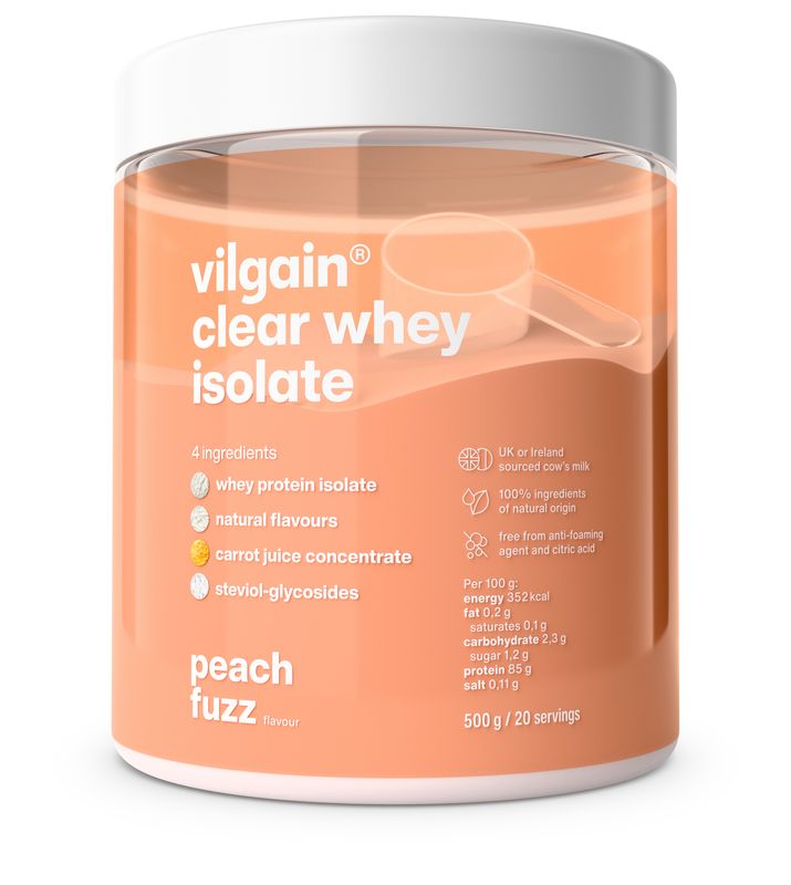 Vilgain Clear Whey Isolate Peach fuzz 500 g Obrázek