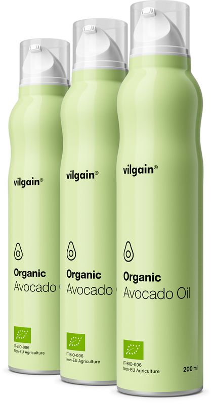 Levně Vilgain Avokádový olej ve spreji BIO – 3× 200 ml