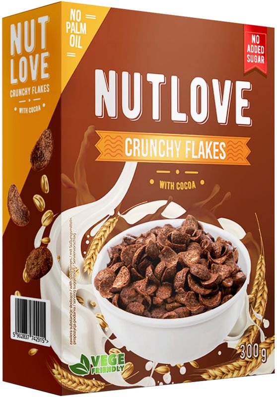 AllNutrition Nutlove crunchy flakes – kakao 300 g