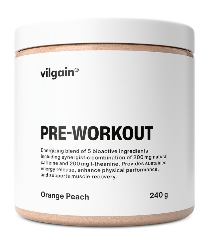 Vilgain Pre-Workout Pomeranč s broskví 240 g Obrázek