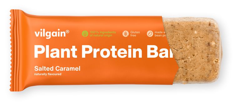 Vilgain Vegan Protein Bar slaný karamel 50 g Obrázek