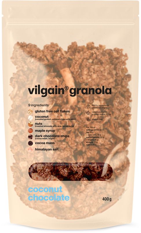 Vilgain Granola kokos s čokoládou 400 g Obrázek