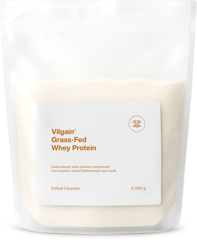 Vilgain Grass-Fed Whey Protein slaný karamel 2000 g Obrázek