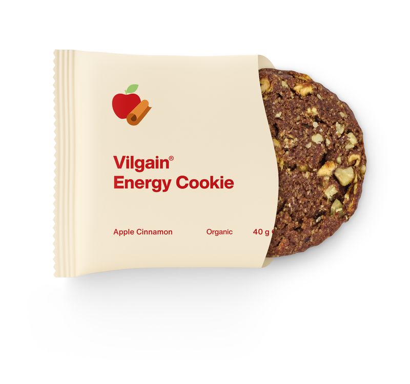Levně Vilgain Energy Cookie BIO – jablko se skořicí 40 g