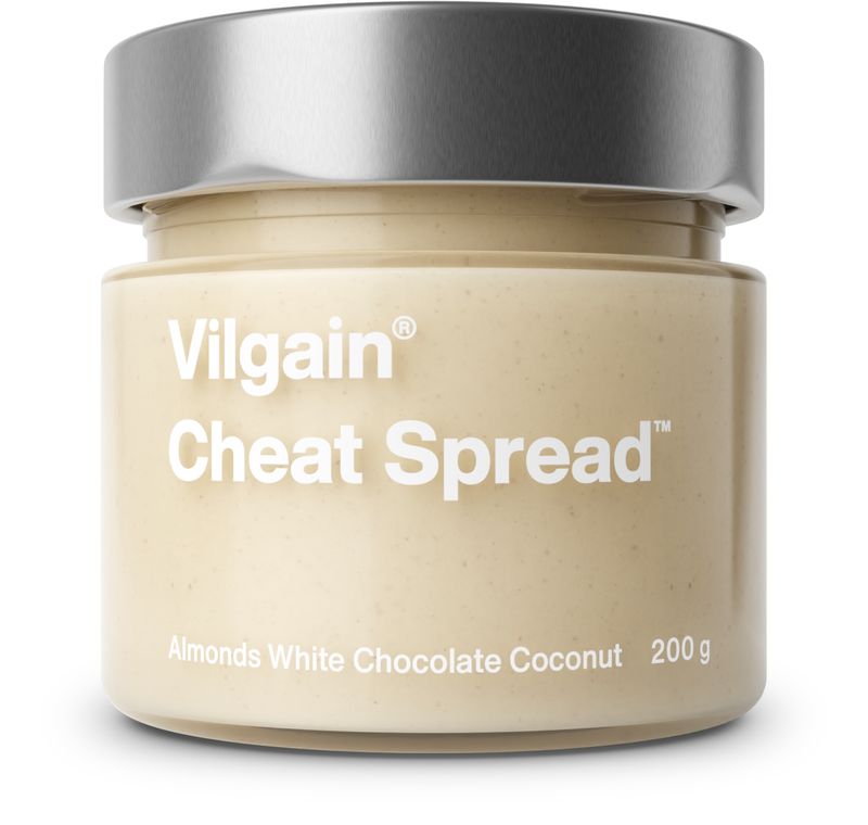 Vilgain Cheat Spread mandle s bílou čokoládou a kokosem 200 g Obrázek