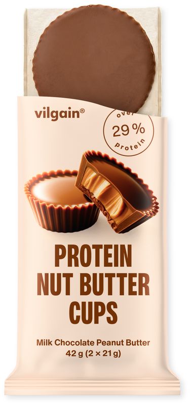 Vilgain Protein Nut Butter Cups – Arašídové máslo v mléčné čokoládě 42 g (2 x 21 g) Obrázek