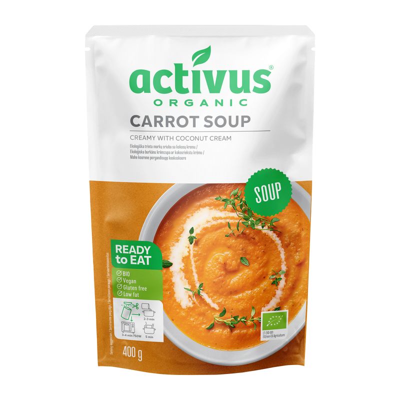Levně Activus Polévka BIO – krémová mrkvová 400 g