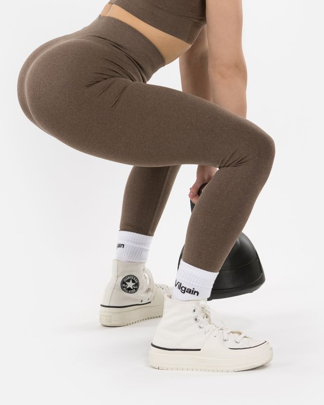 Vilgain Logotype Crew Socks 35 - 38 1 pár white Obrázek