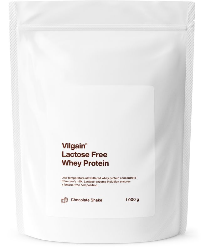 Vilgain Lactose Free Whey Protein Čokoládový šejk 1000 g Obrázek