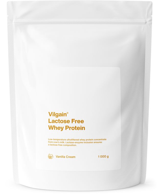 Vilgain Lactose Free Whey Protein Vanilkový krém 1000 g Obrázek