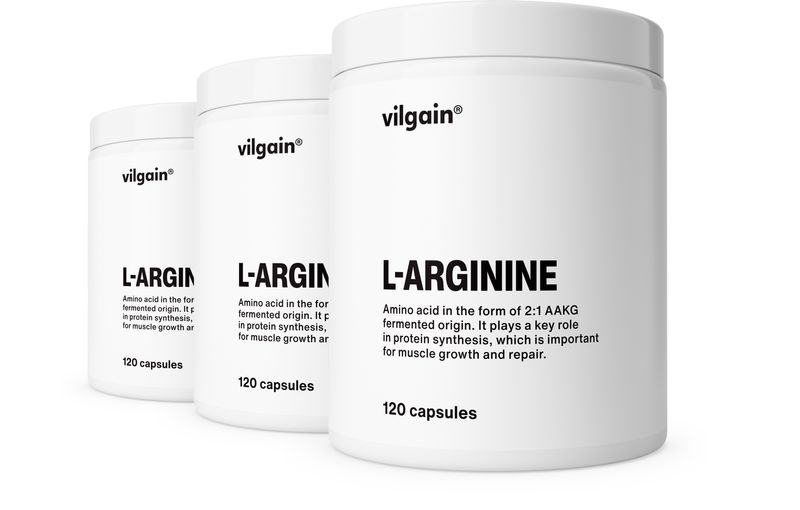Vilgain L-Arginin – 3× 120 kapslí