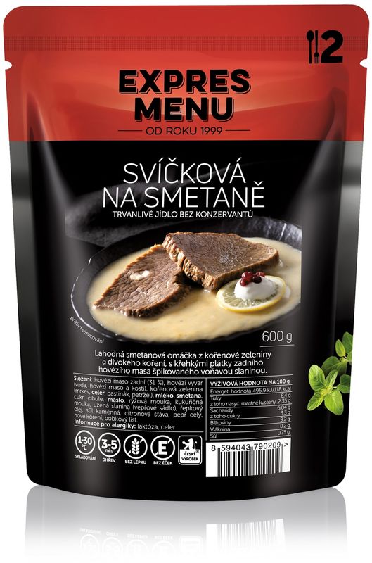 Levně Expres Menu Svíčková na smetaně – 600 g