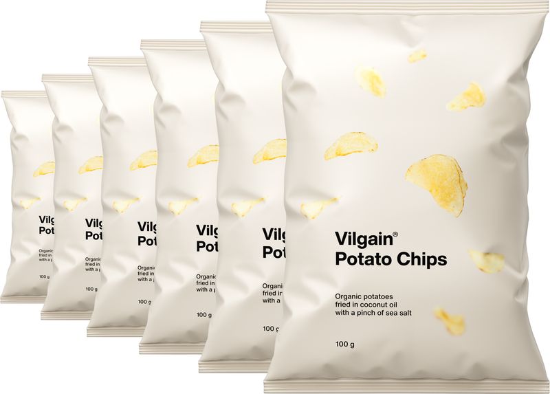 Vilgain Bramborové chipsy BIO – 6× mořská sůl 100 g