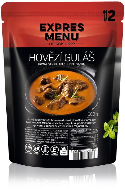 Levně Expres Menu Hovězí guláš – 600 g
