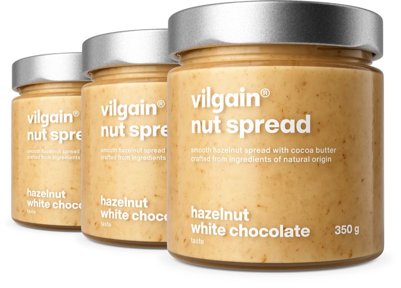Vilgain Nut Spread – Biela čokoláda a lieskový oriešok 350 g