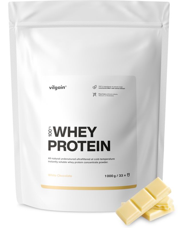 Vilgain Whey Protein – bílá čokoláda 1000 g