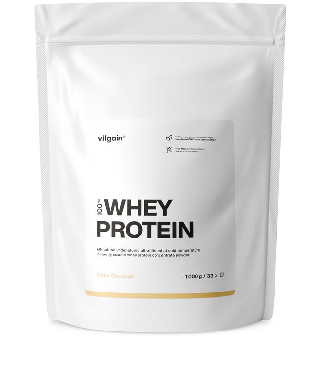 Vilgain Whey Protein – bílá čokoláda 1000 g Obrázek