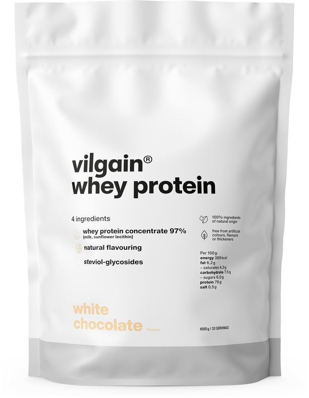 Levně Vilgain Whey Protein – bílá čokoláda 1 000 g