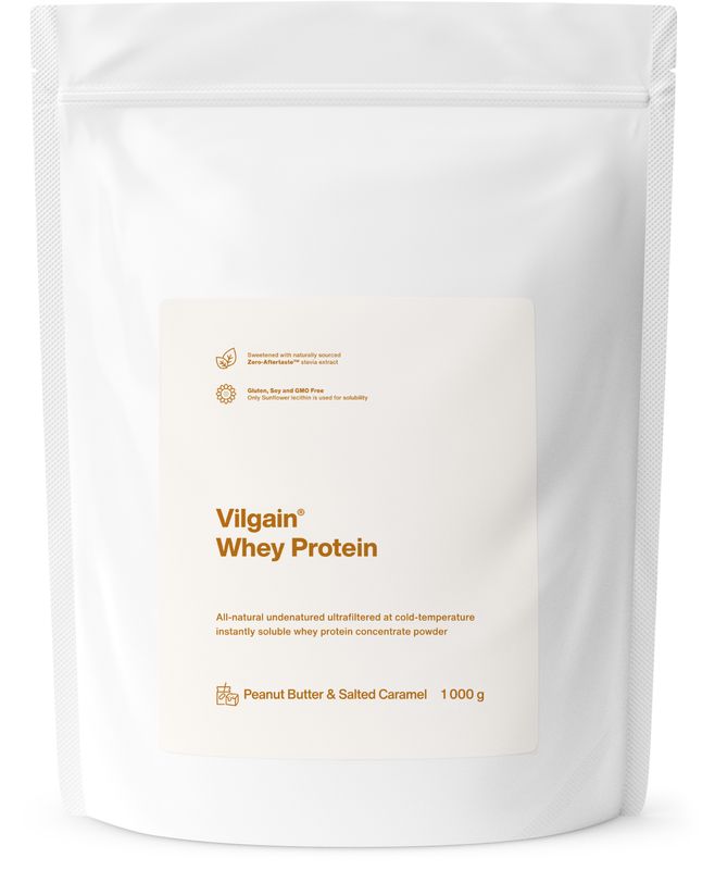 Vilgain Whey Protein arašídové máslo a slaný karamel 1000 g Obrázek