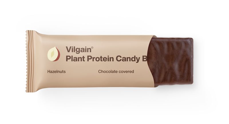 Vilgain Plant Protein Candy Bar lískové ořechy 45 g Obrázek