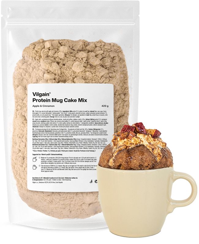 Vilgain Protein Mug Cake Mix jablko se skořicí 420 g