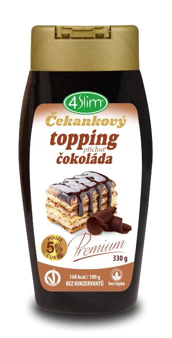 4Slim Čakankový topping – čokoláda 330 g