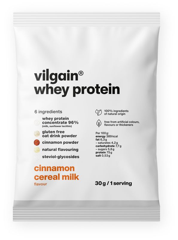 Levně Vilgain Whey Protein – Skořicové lupínky 30 g