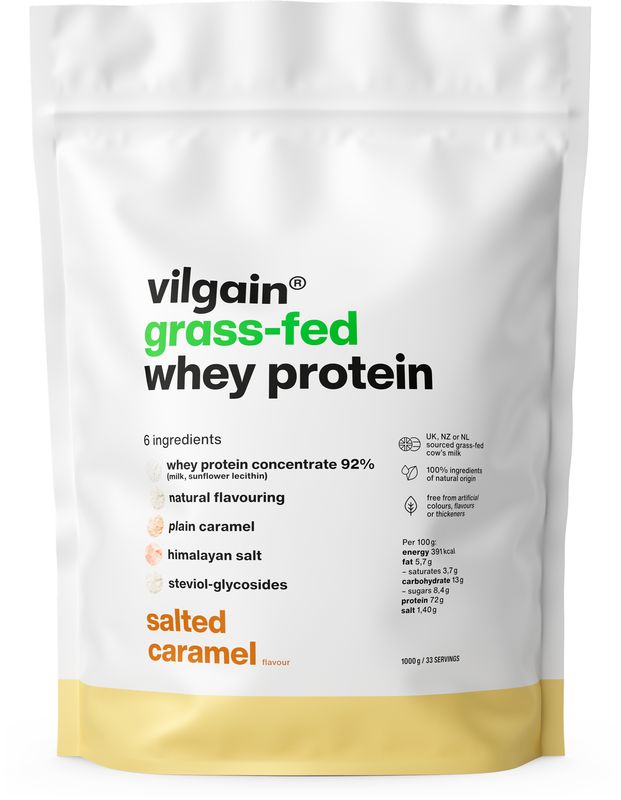 Levně Vilgain Grass-Fed Whey Protein – slaný karamel 1 000 g