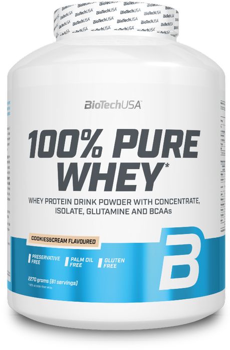 BioTech USA 100% Pure Whey – Cookie 2270 g